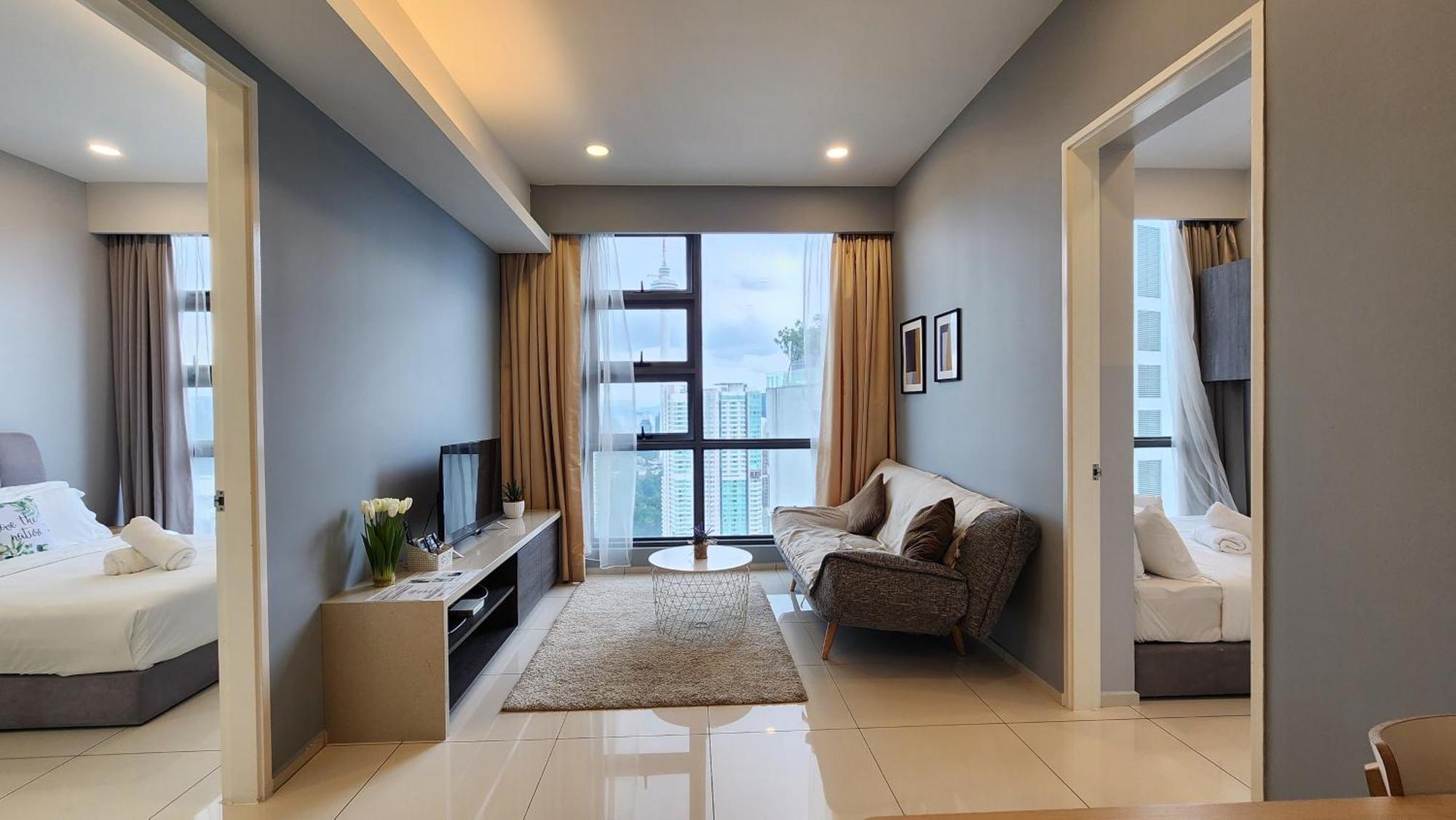 Apartmán Skyline View In Bukit Bintang The Robertson 42F Kuala Lumpur Exteriér fotografie